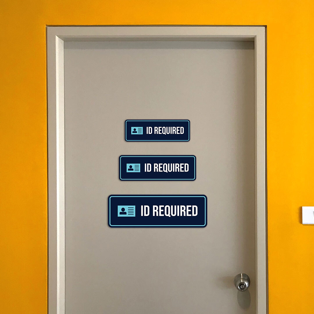 Standard Plus ID Required Door or Wall Sign | Proof of Age | Bar Restaurant
