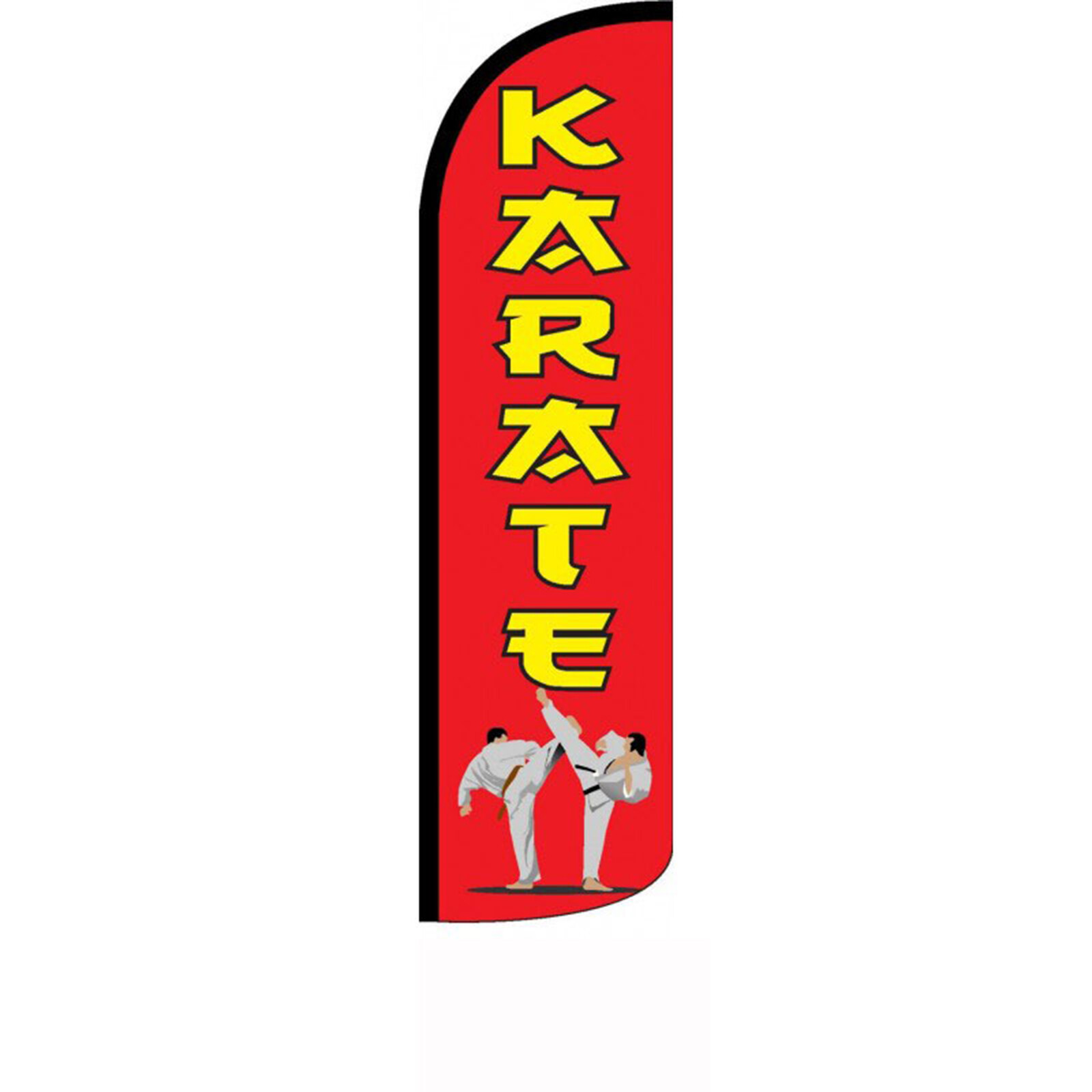 Karate 2 1/2 ft X 11 1/2 ft Windless Swooper Flag