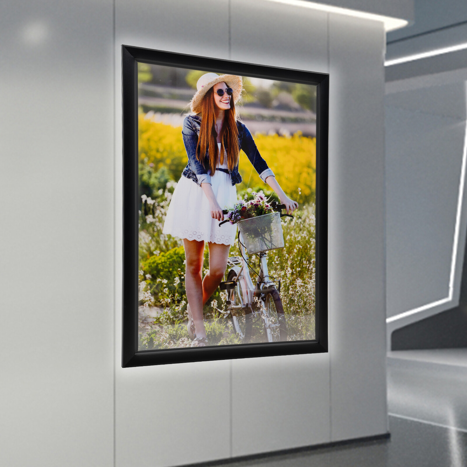 24*33 » LED Poster Movie Frame Backlit Light Box Art Advertising Sign Display