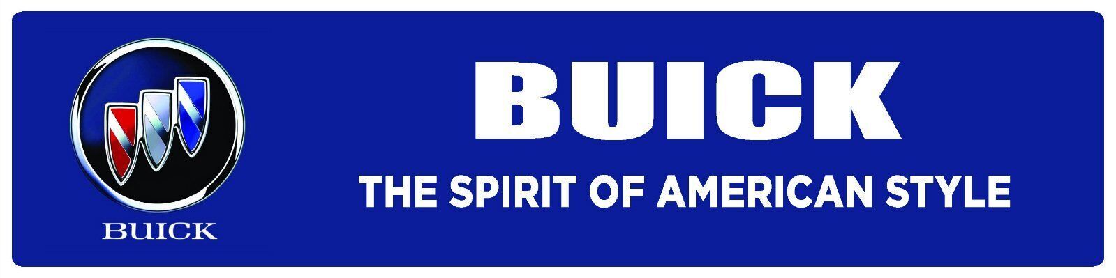 Buick | Branded Premium Decorative Display Sign | 6&Prime;h x 24&Prime;w