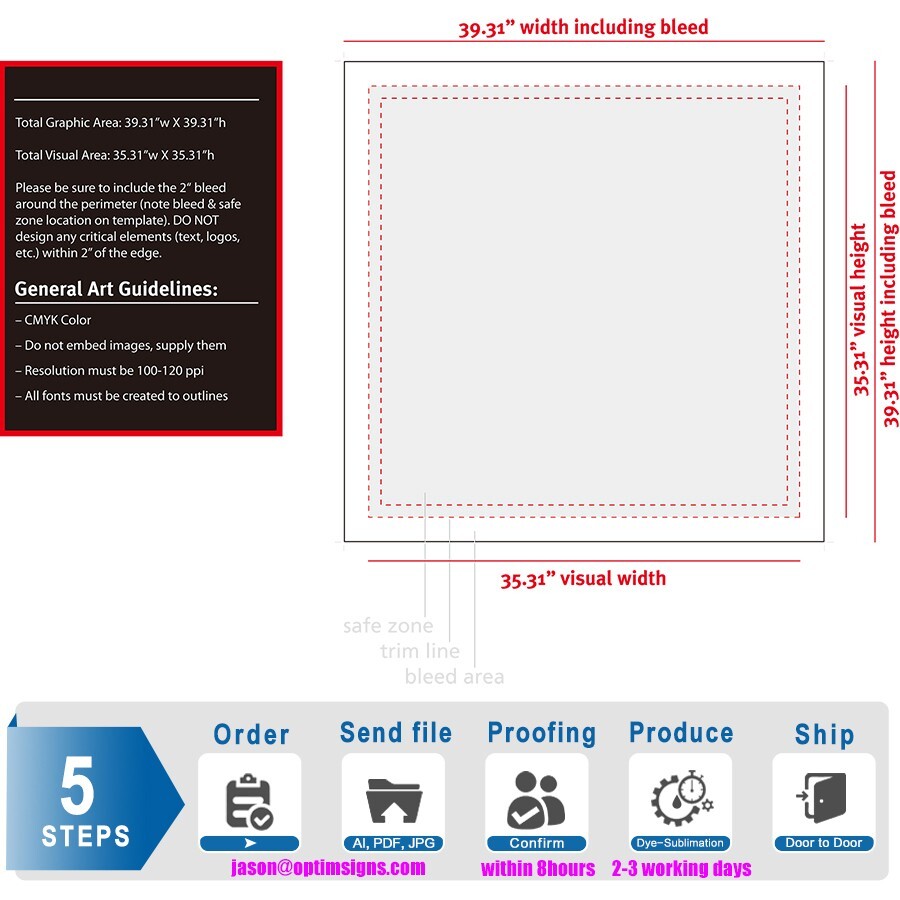 3&rsquo;x3&prime; LED Advertising Frameless Fabric Light Box Trade Show Display Stand Banner