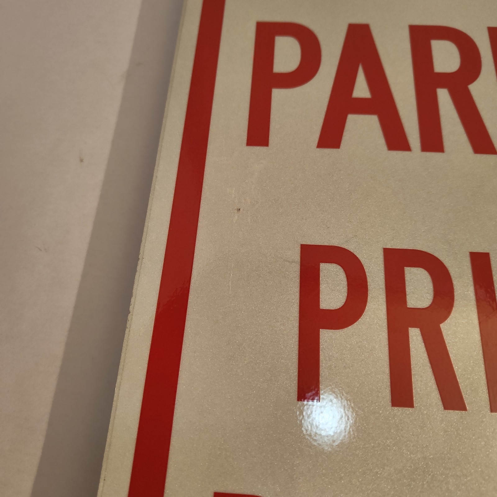 No Parking Private Property Heavy Gauge Aluminum Sign with Hardware 12&Prime;x18&Prime;