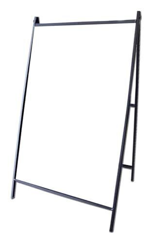 42&Prime; Steel Double Sided A-Frame Sidewalk Sign – Dry Erase