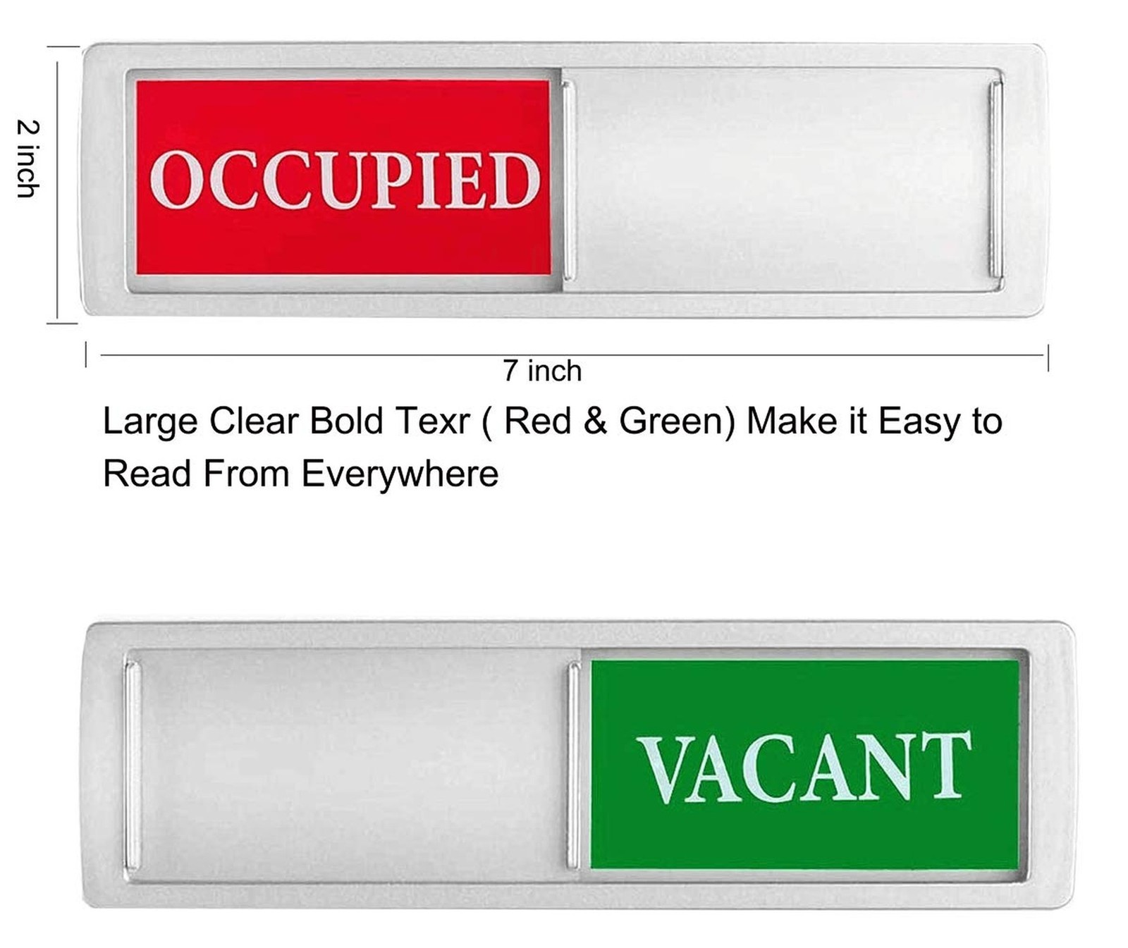 Privacy Sign, Premium Vacant Occupied Sign for Home Office Restroom Conferenc…