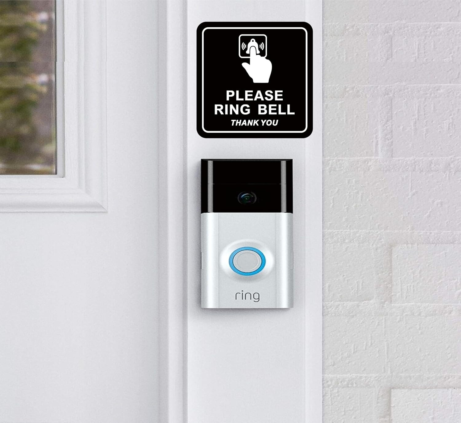 Please Ring Bell Sign – Premium Durable Frosted Acrylic Material, Super Strong S