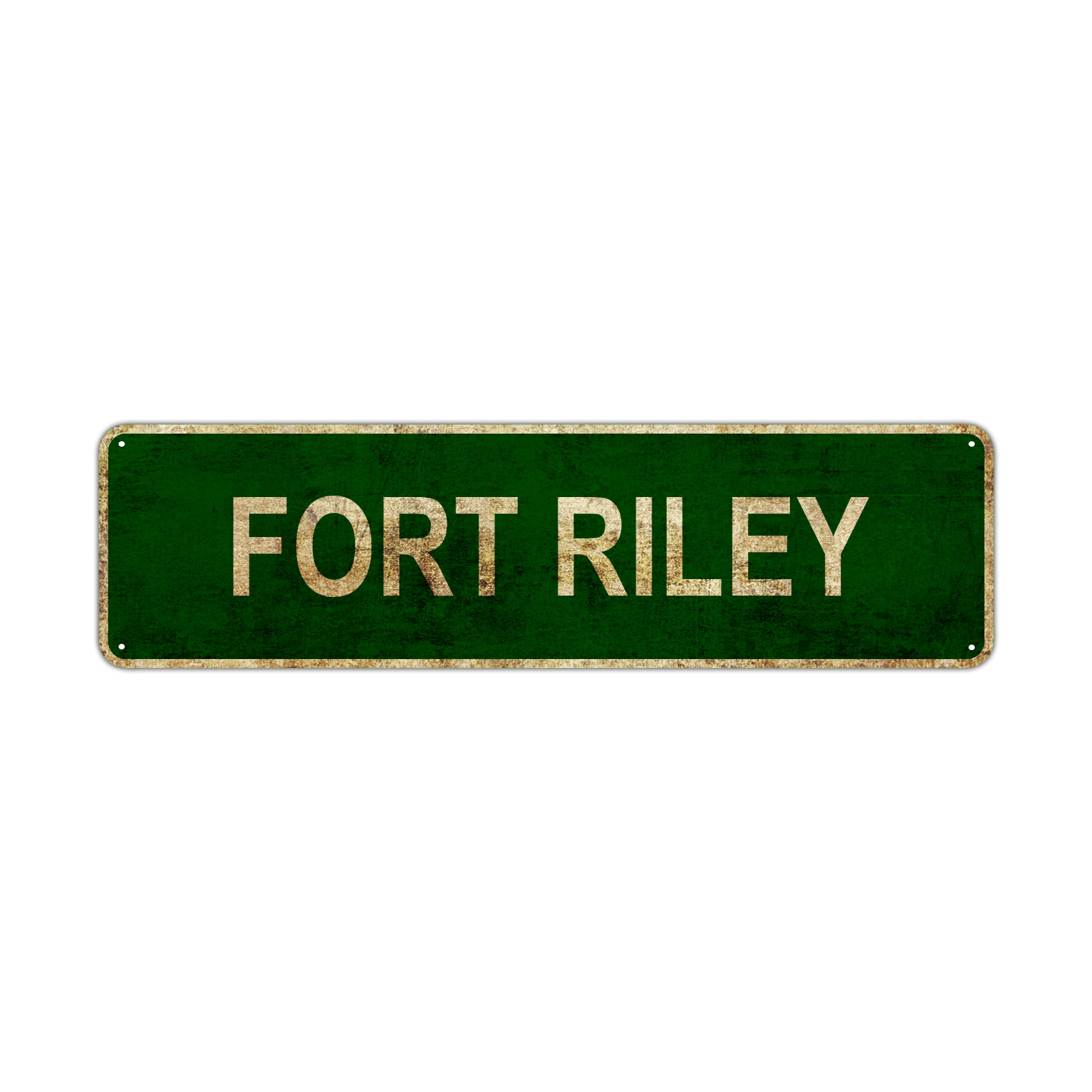 Fort Riley Vintage Sign| Kansas City State Military Base Décor Aluminum Tin Sign