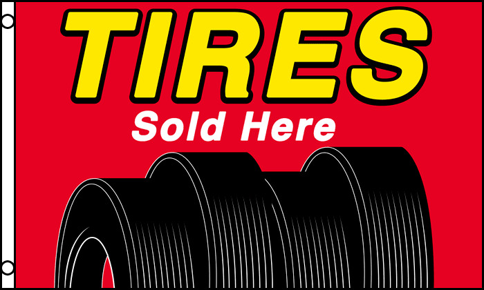 TIRES Sold Here Flag 3×5 ft Business Advertising Sign Banner Garage Store Car