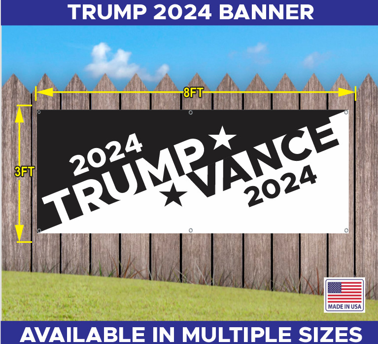 TRUMP VANCE MAGA 2024 BANNER MULTIPLE COLORS