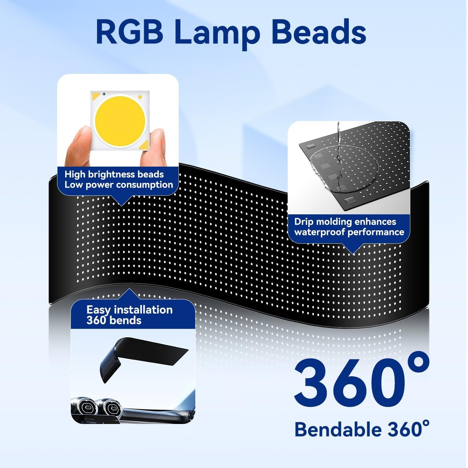 Multi-Functional DIY LED Display for Cars – App-Controlled Scrolling Ads