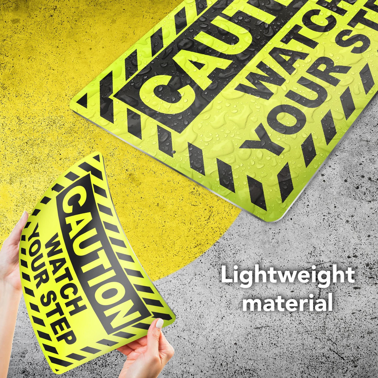 Watch Your Step Aluminum Caution Sign UV Protected Weatherproof Notice 8×12 In