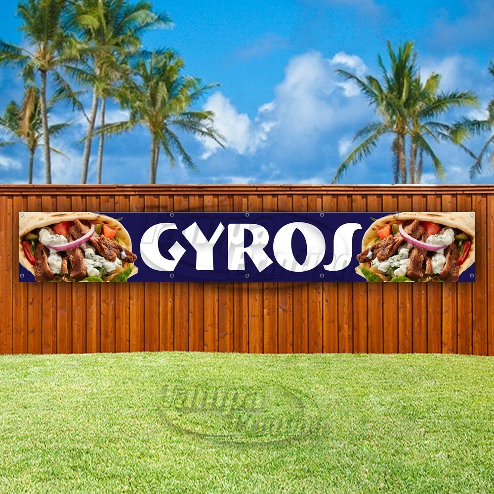 GYROS Advertising Food Restaurant Snack Vinyl Banner Flag Sign USA XL01614