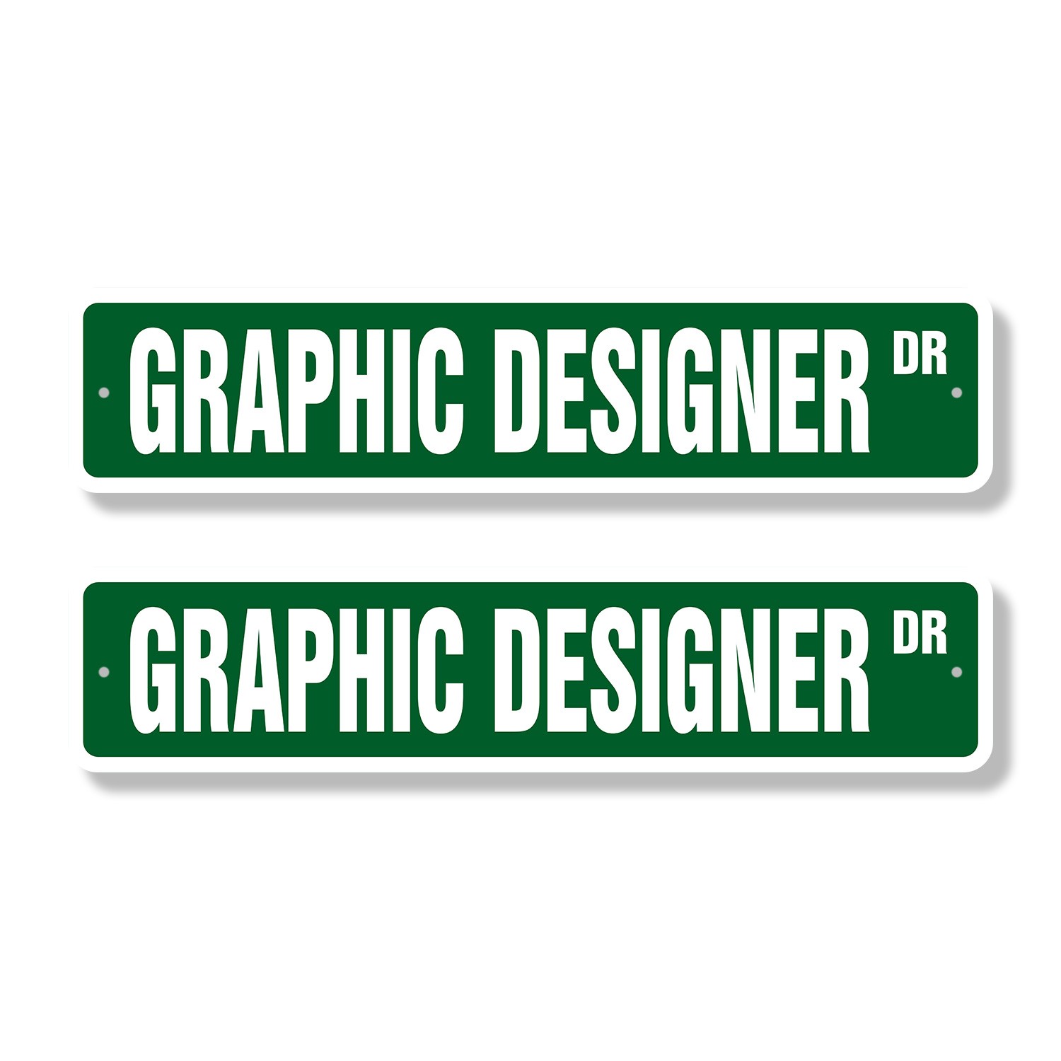 GRAPHIC Designer Street Sign (2 Pack) web Design artist logo commercial