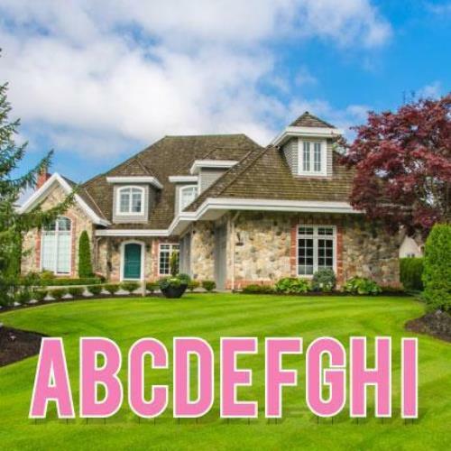 Cut-out Alphabet Kit – Pack of 3 Sets – 18&Prime; Corrugated Plastic Yard Letters