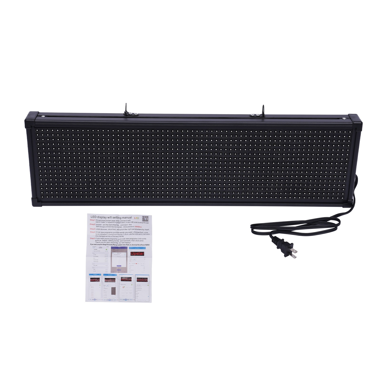 26&Prime;X8&Prime;LED Scrolling Sign Message Board Full Color RGB Programmable Exterior Sign