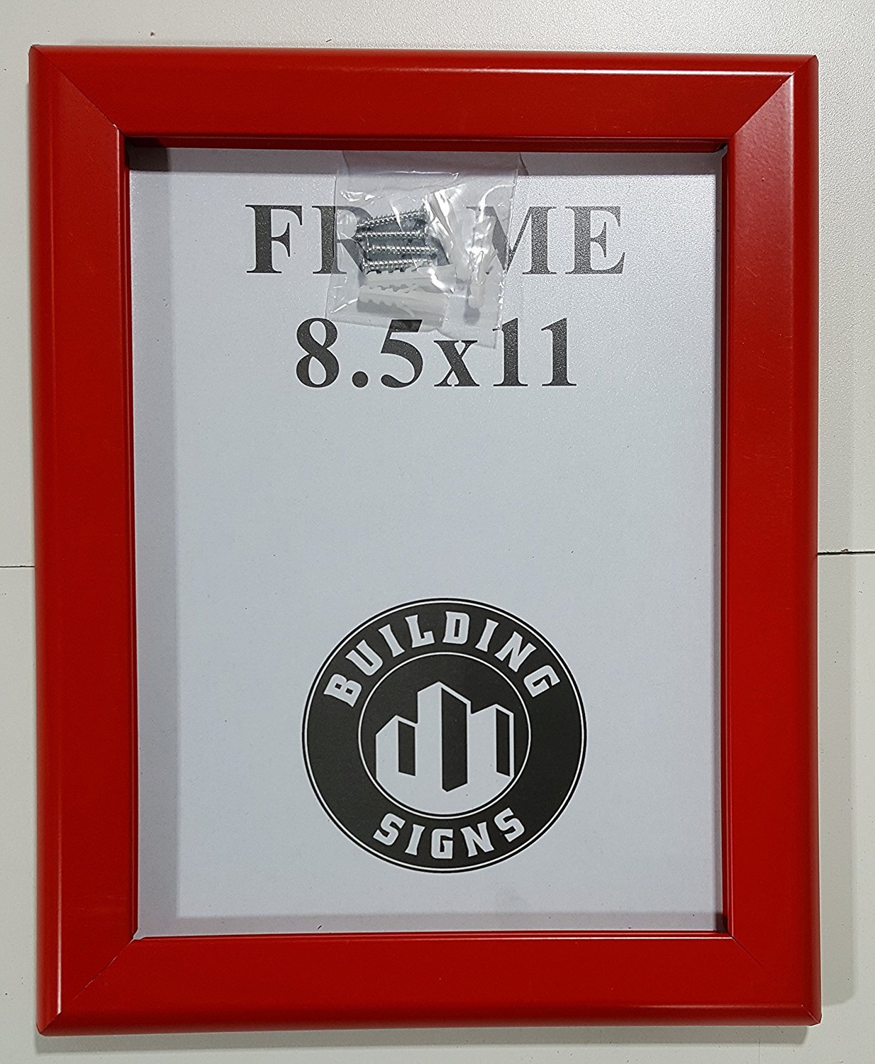 Red Snap Frame 8.5×11 Inches Front Loading Quick Poster Change-….-REF24-1027