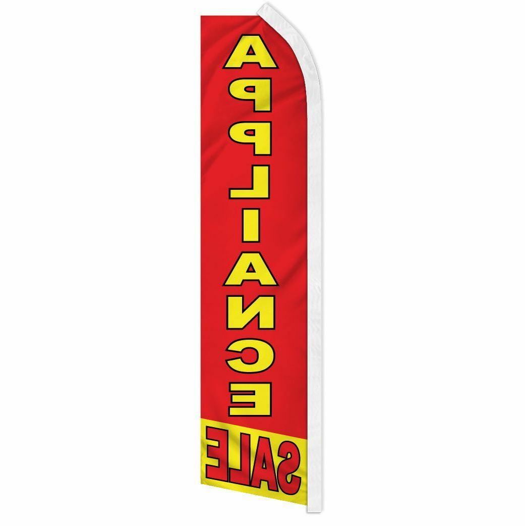 « APPLIANCE SALE » advertising super flag swooper banner business sign discount