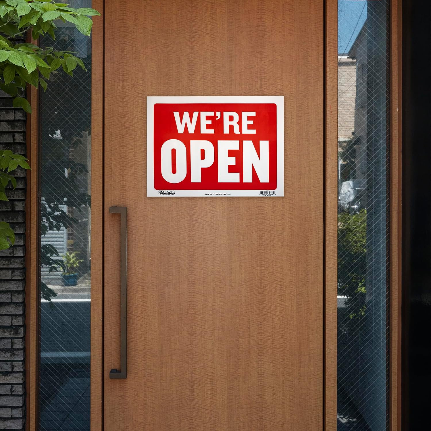 Open Sign with Closed Sign on Back, 12 X 16 In, Weather Resistant, for Stores Of
