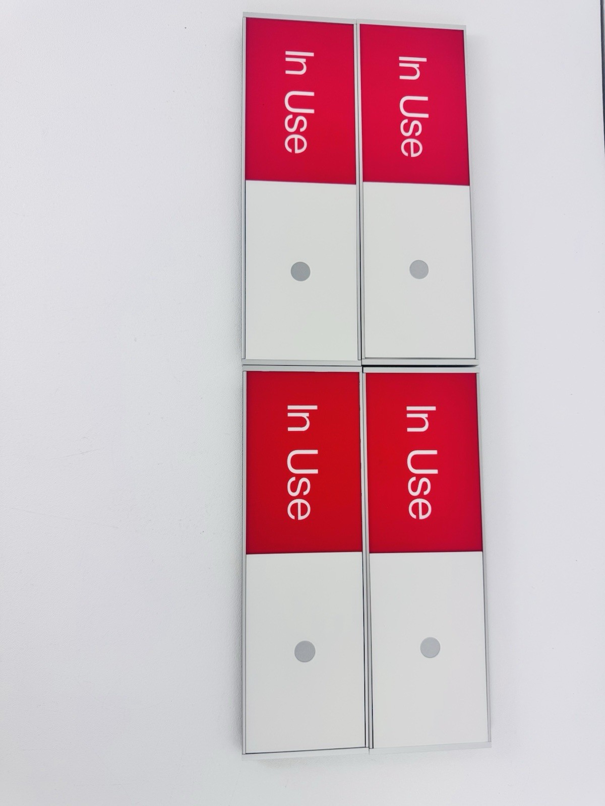 X4 Vacant Occupied Slider Door Sign 9×3 inch In Use Available Privacy Indicator