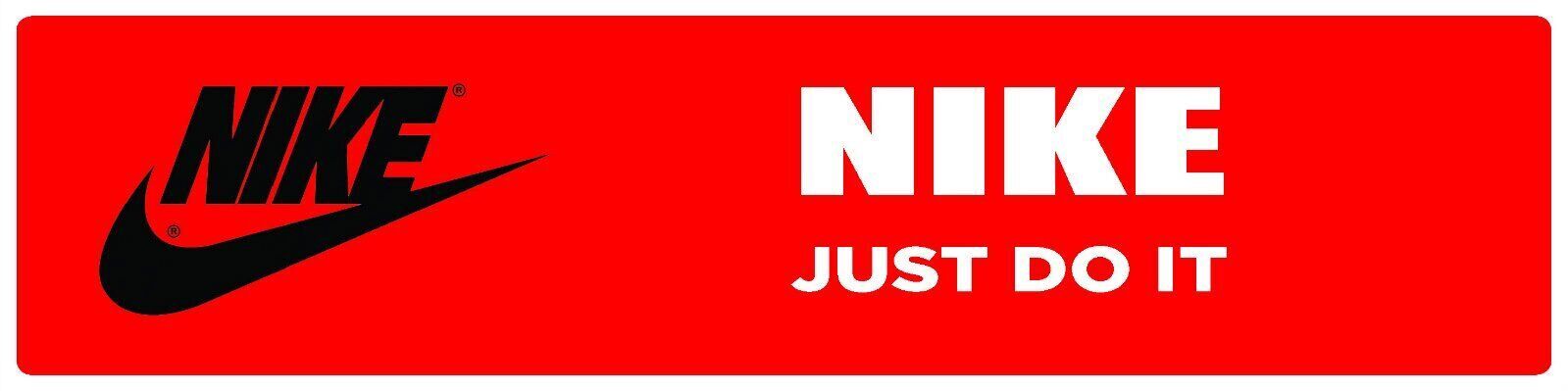 Nike | Branded Premium Decorative Display Sign | 6&Prime;h x 24&Prime;w