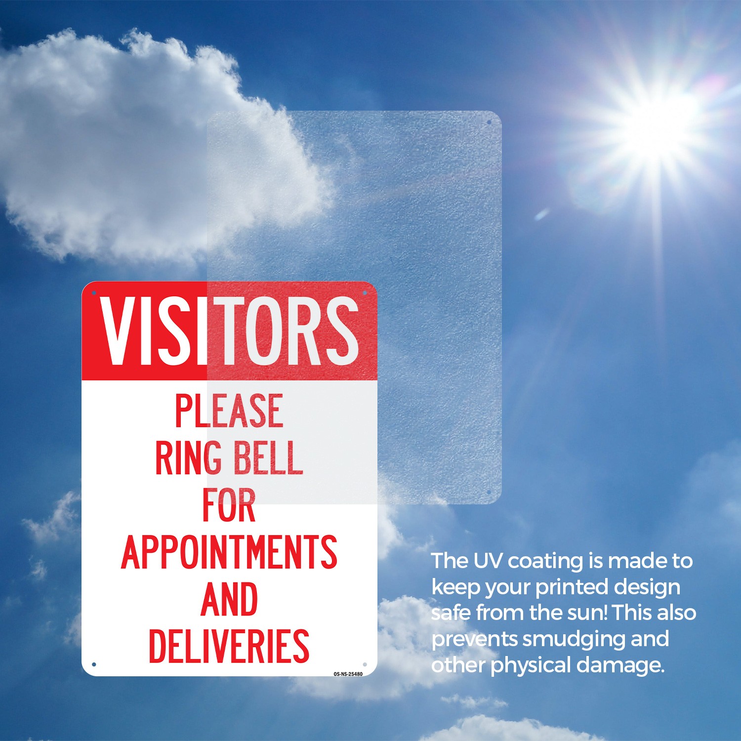 Visitors Please Ring Bell For Appointments And Deliveries Sign 5 or 10 Pack