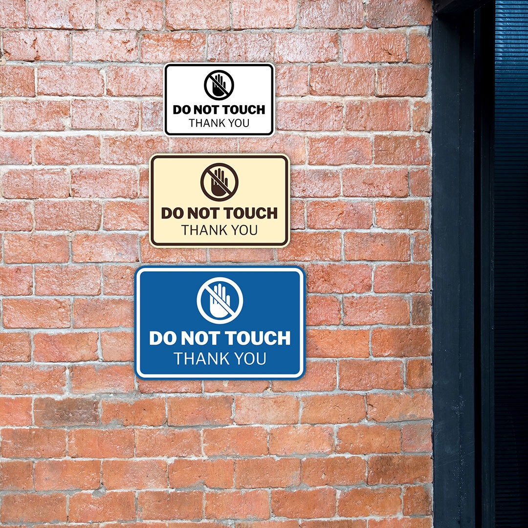 Signs ByLITA Classic Framed Do Not Touch Thank You Wall or Door Sign