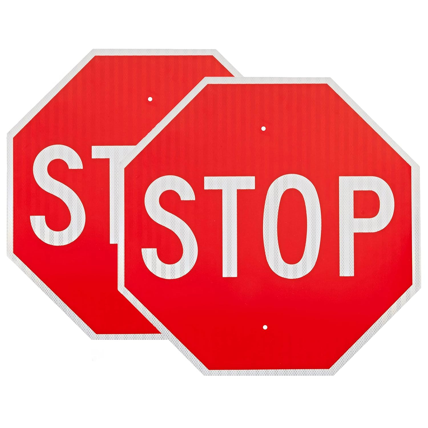 2 Pack 30&Prime;X30&Prime; Stop Sign by – High Intensity Prismatic Aluminum – UV Protected