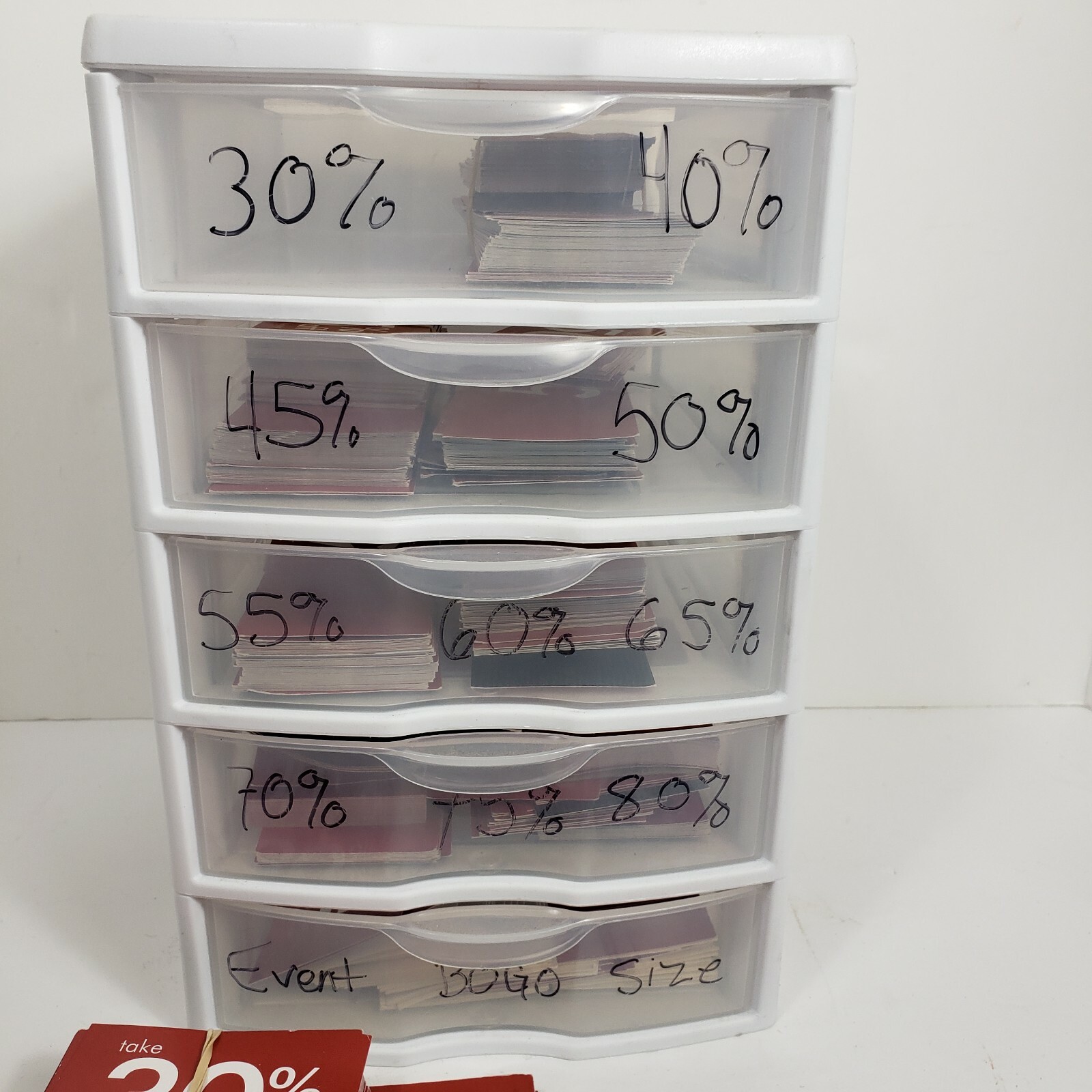 Retail Business Store Craft Fair Big Mixed Lot In Case 40% – 50% – 60% Off Sign