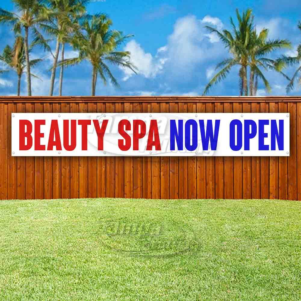 BEAUTY SPA NOW OPEN Advertising Vinyl Banner Flag Sign LARGE HUGE XXL SIZE