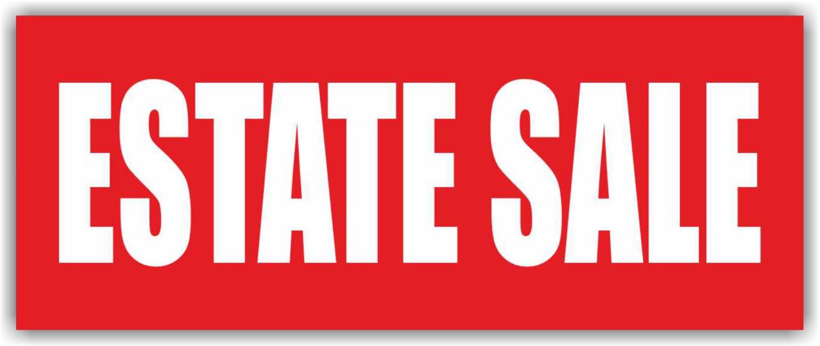 ESTATE SALE Advertising Banner Vinyl Mesh Sign office space home garage realtor