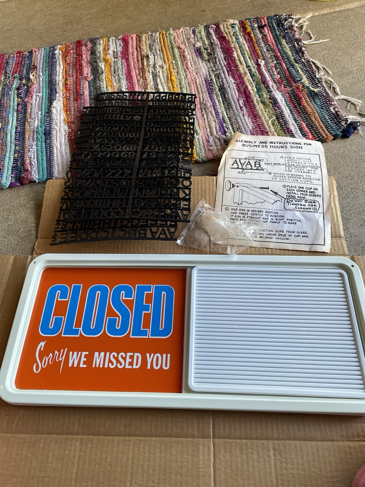 Vintage Open Close Sign
