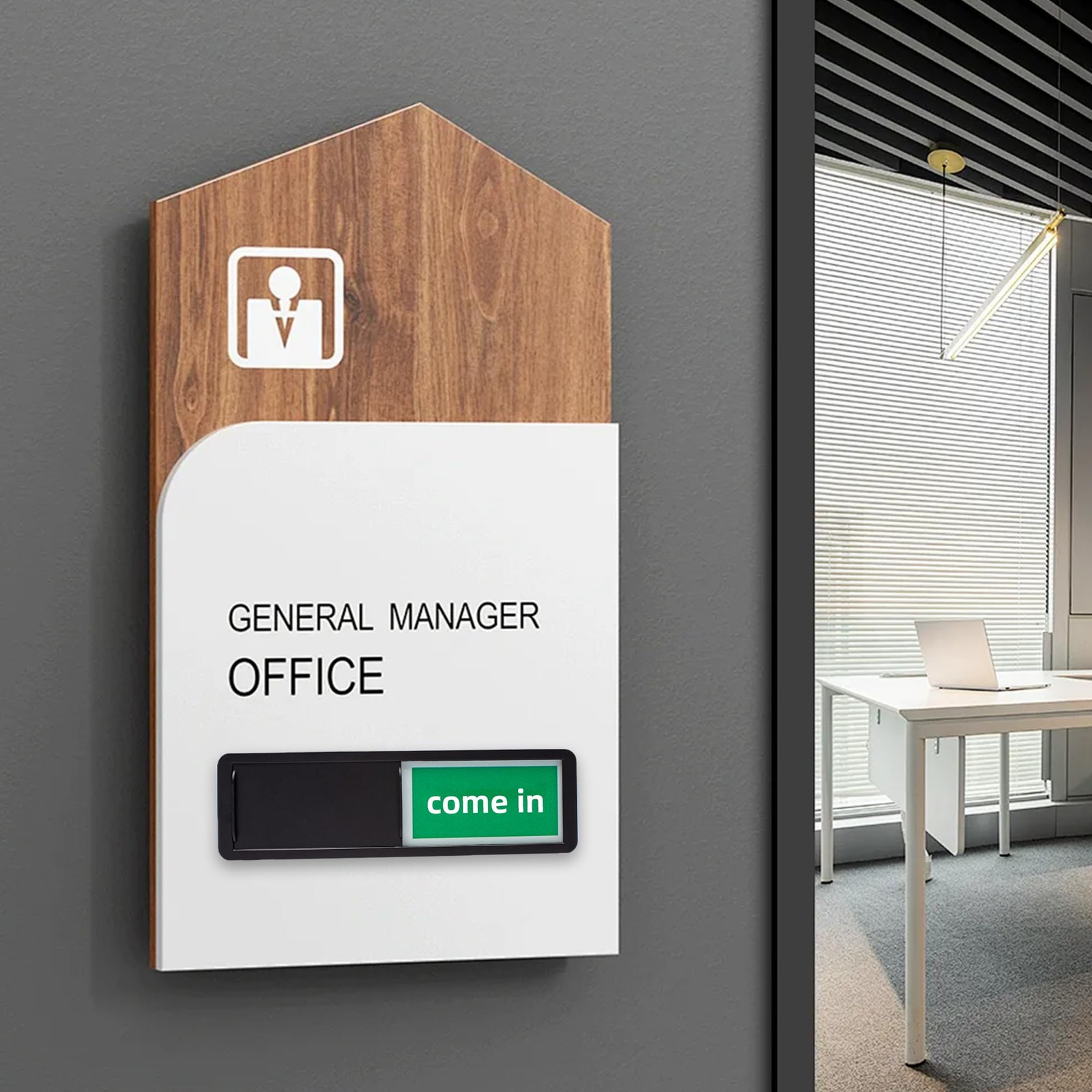 Vacant Occupied Door Sign Custom Privacy Sliding In A Meeting Out Of Office