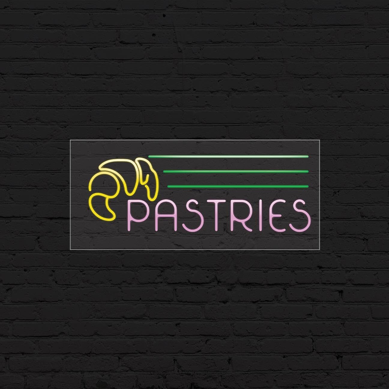 Pastries Sign for Business Displays | LED Flex Neon | 32&Prime;W x 13&Prime;H x 1&Prime;D