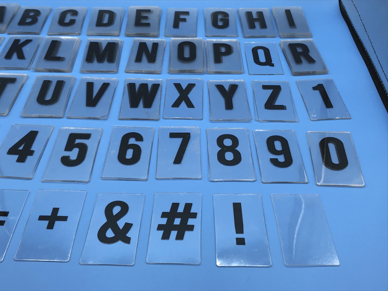 131 Piece Sign Letters Flexible Outdoor 3 x 1.625&Prime; Inch