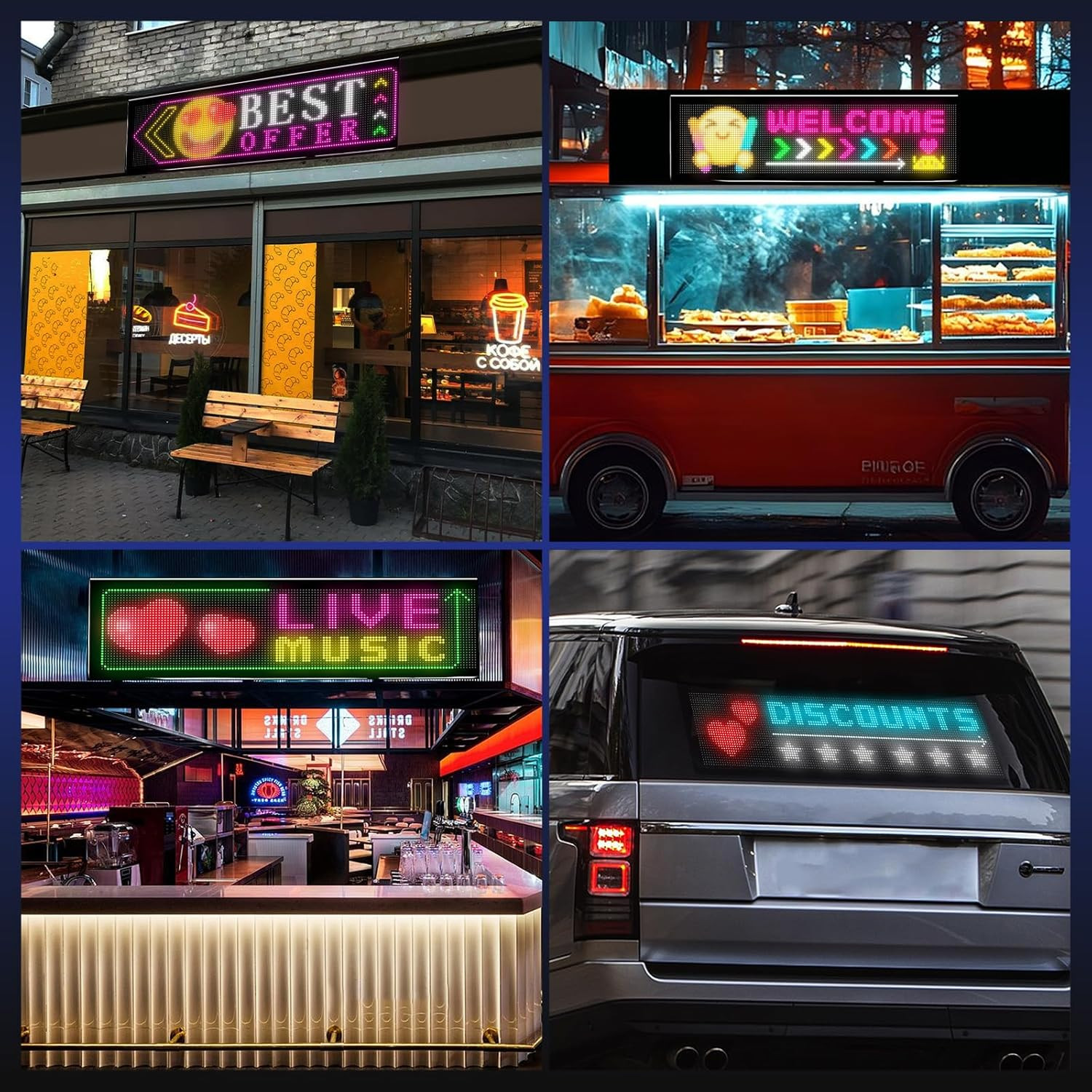 Programmable Scrolling LED Sign: 57&Prime; X 11&Prime; Bendable LED Signs for Business – Dig