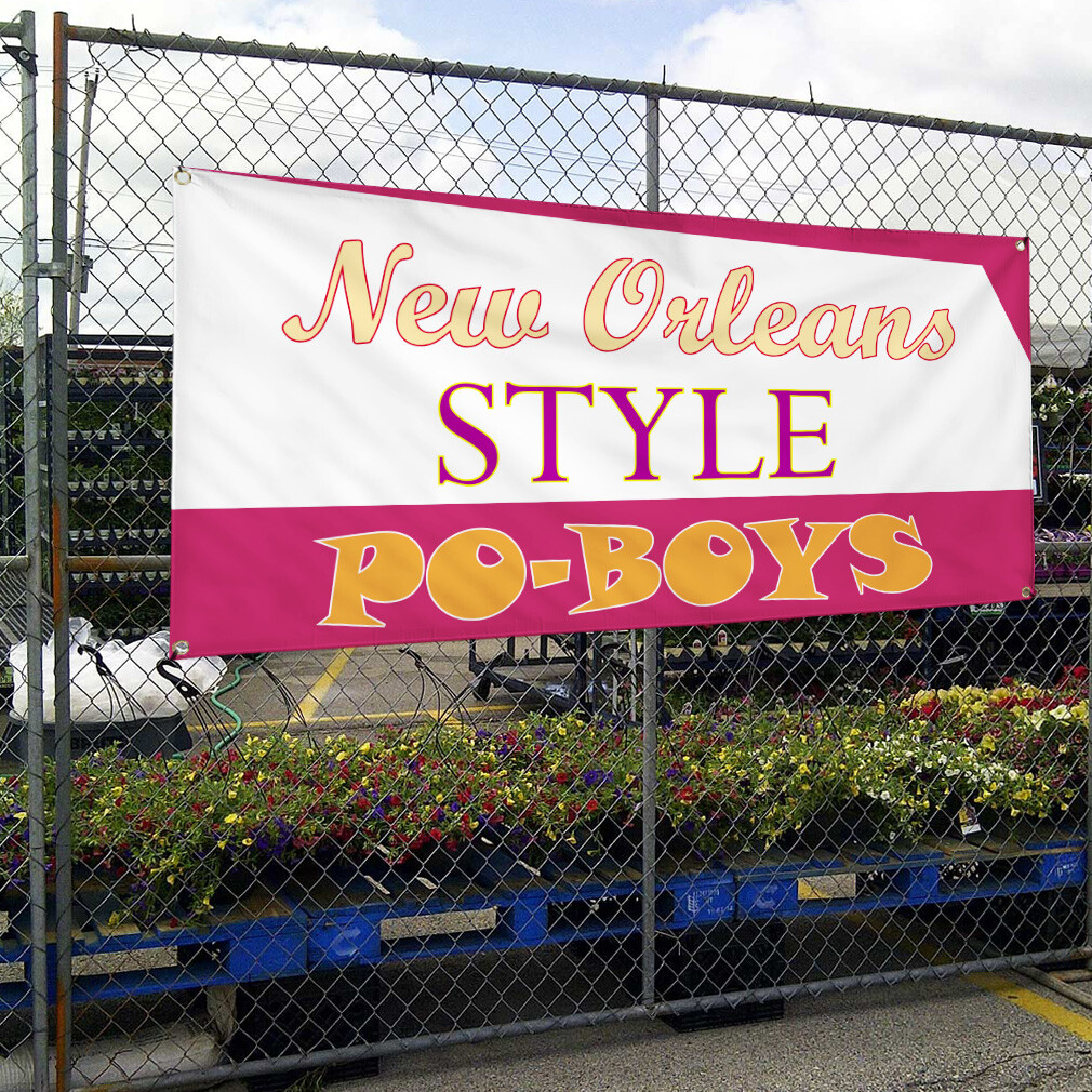 Vinyl Banner Multiple Sizes New Orleans Style Advertising Printing Outdoor