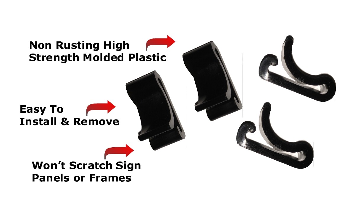 Frame Clips For Securing Real Estate Signs to Frames – (50 Pack) – FREE SHIPPING