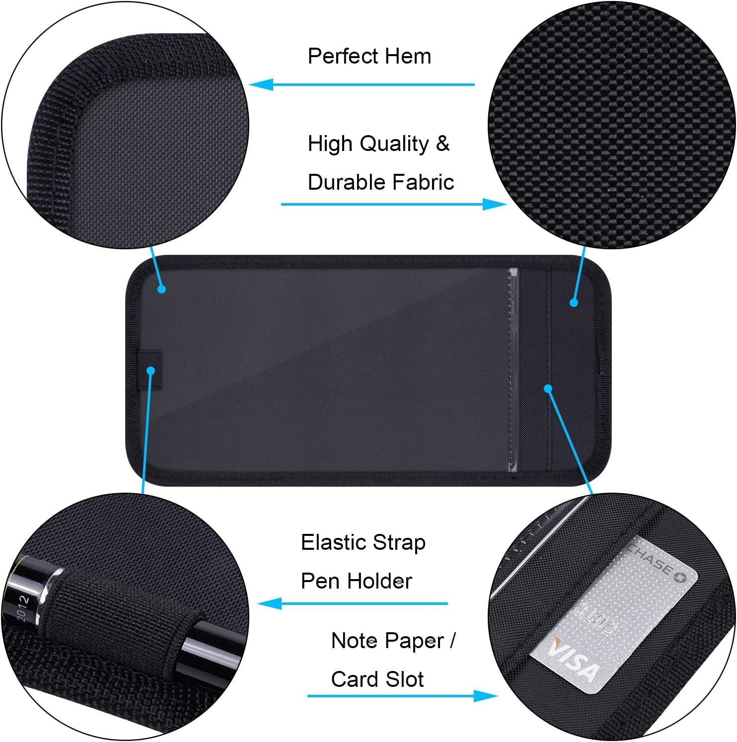 Handicap Placard Holder for Auto, Wisdompro Disabled Parking Permit Sign Protect