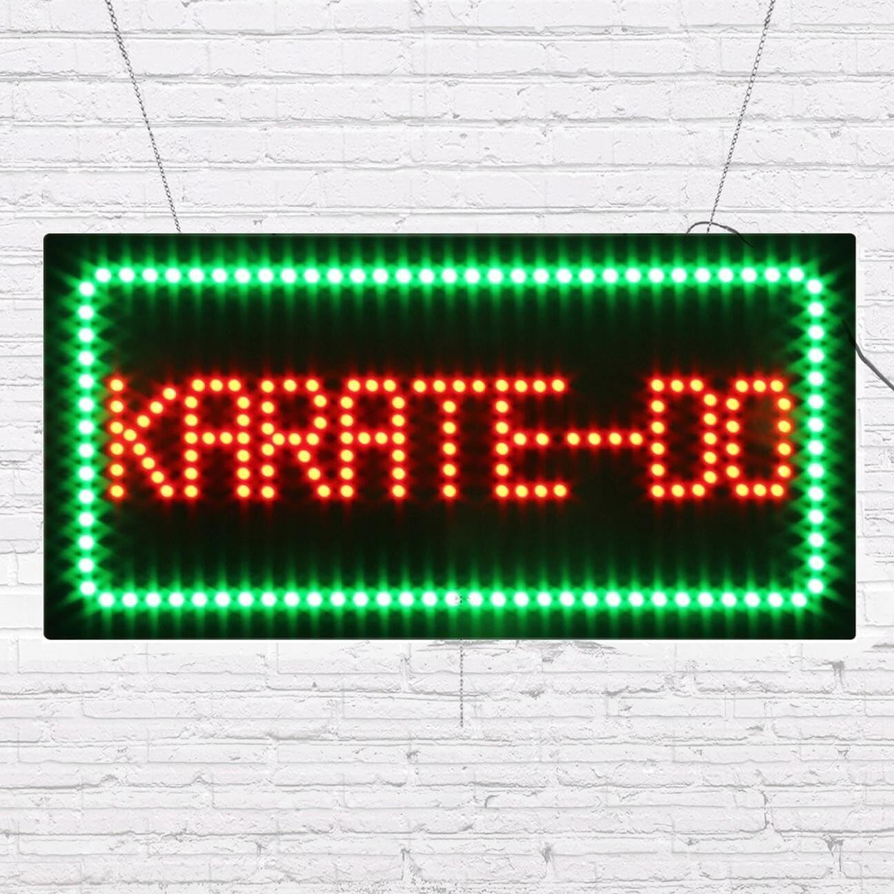 LED Karate-Do Sign for Business Displays | Light Up Sign | 12&Prime;H x 24&Prime;W x 2&Prime;D