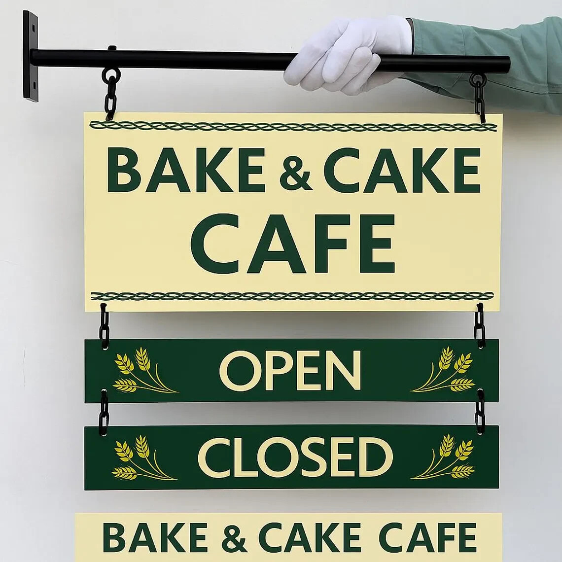 Custom Round Storefront Blade Sign | Double-Sided Business Logo | Outdoor Sign