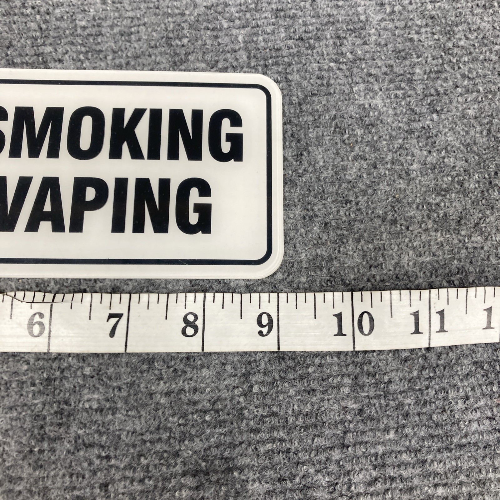 Brand New No Smoking No Vaping Indoor/Outdoor Wall Sign 3&Prime;x9&Prime; 4 Pack Unbranded