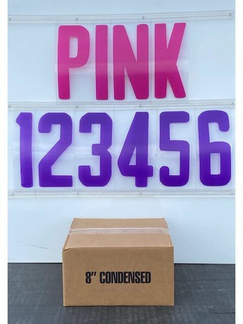 Changeable Outdoor Sign Flexible Letters – Condensed Style – 8&Prime; x 8-15/16&Prime;