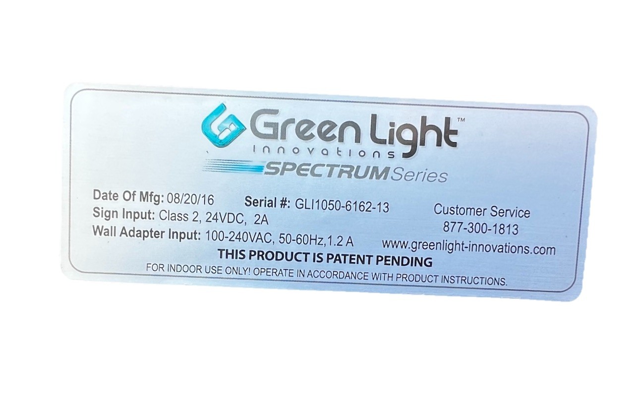 LED Open Sign NIOB Super-Bright Innovations GLI1050 32” x 15” Green Light