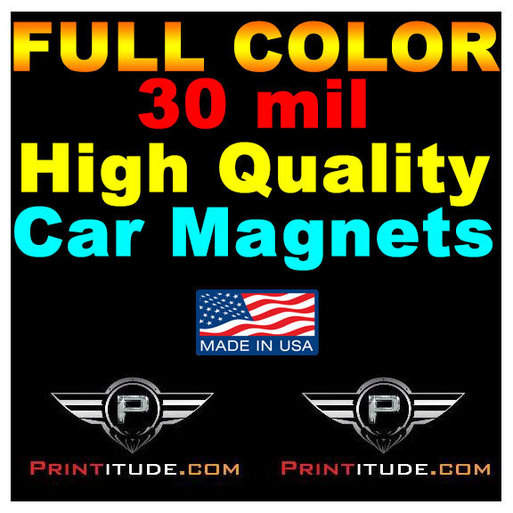Custom Designed 30mil 12X12 Custom Car Magnet Magnetic Auto Truck Signs 12&Prime;x12&Prime;