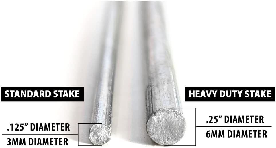50 Pack 30&Prime;Heavy Duty Stakes .25 Diameter Metal Wire Step Stake for Yard Sign