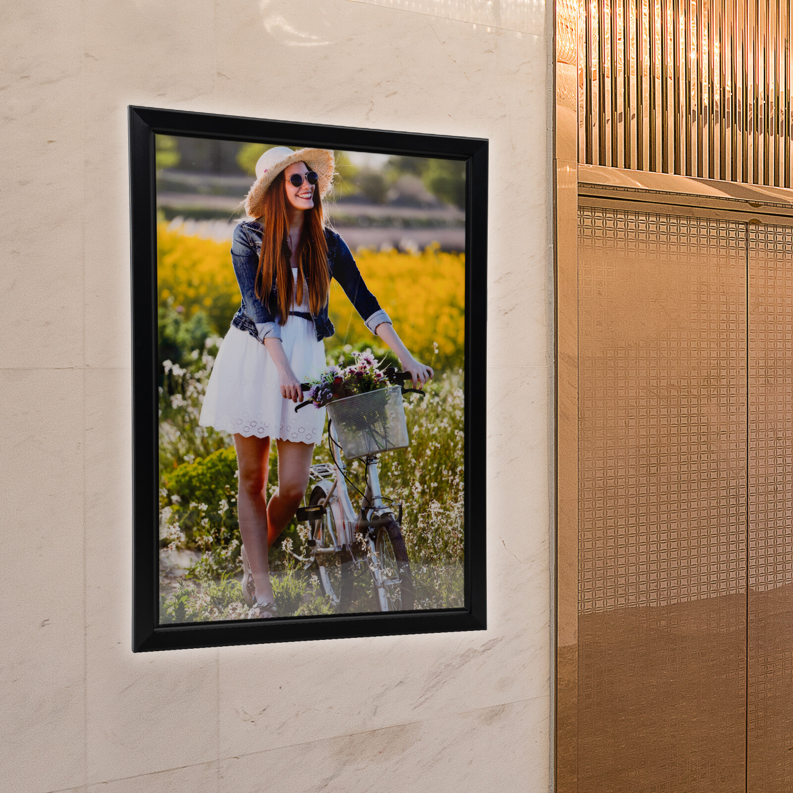 LED Poster Movie Frame Backlit Light Box Advertising Sign Display 24×33/ 27×40 »