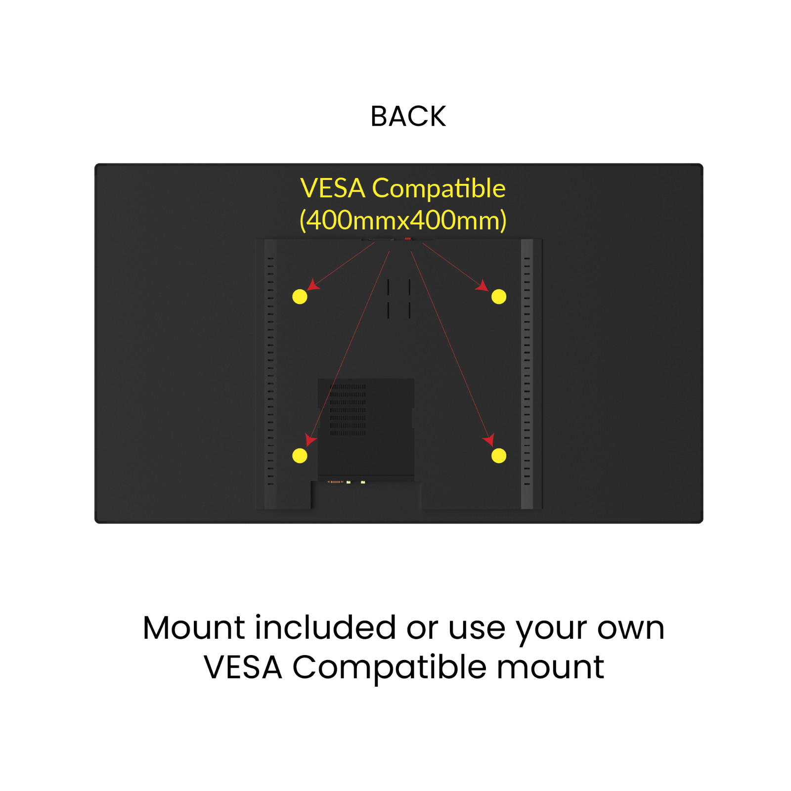 50&Prime; HD Wall Mount Touch Screen Computer Kiosk – Commercial Grade Digital Display