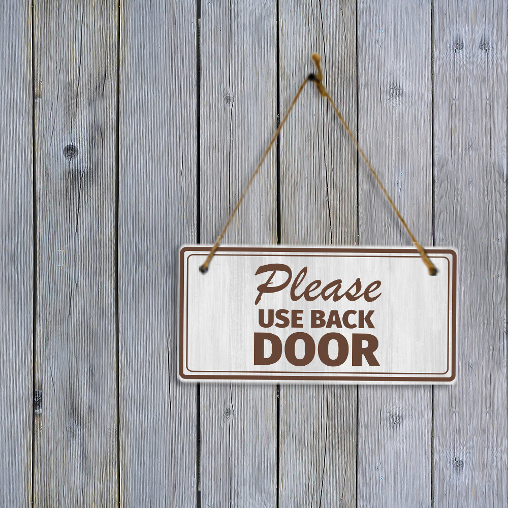Cafe & Shop Decor 5×10 Hanging Plus Wall or Door Sign