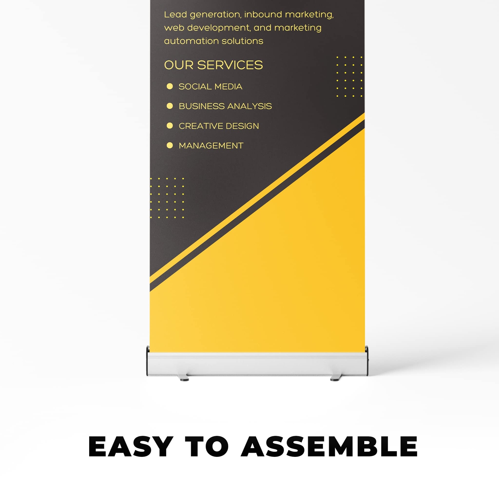 Advertising For Events Retractable Banner with Stand | Roll Up Banner HD Print