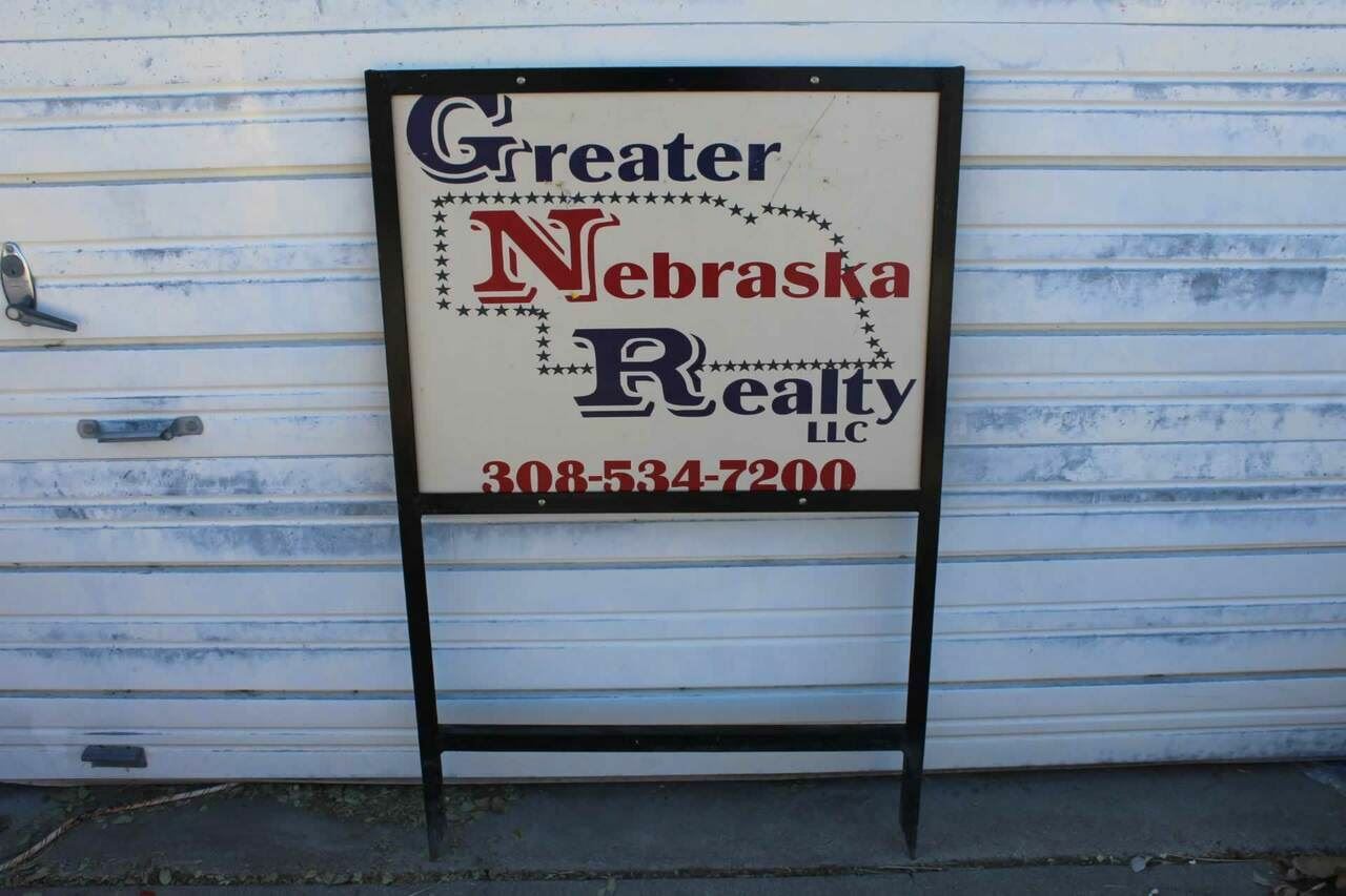 Metal Ground Stake Sign Frame Real Estate Put Your Own Sign In It
