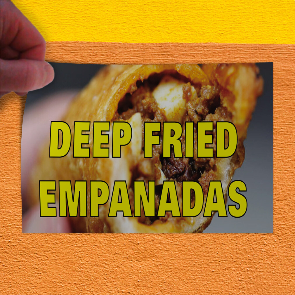 Decal Stickers Deep Fried Empanadas Advertising Printing A Store Sign Label